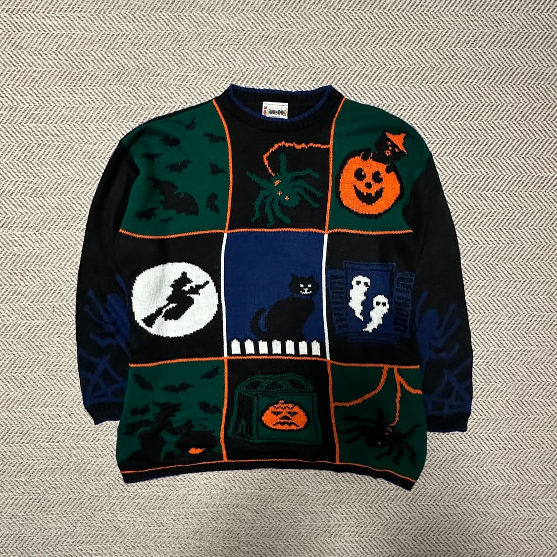 VINTAGE usa made acrylic knit sweater 상품이미지1