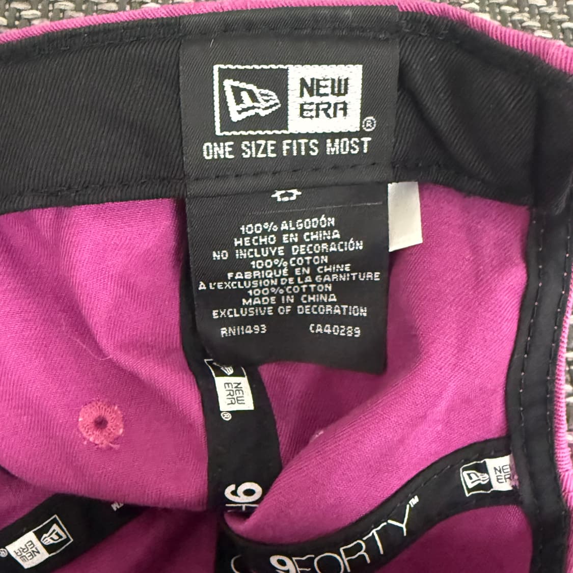 뉴에라 new york 폰트 바이올렛 볼캡 상품이미지3