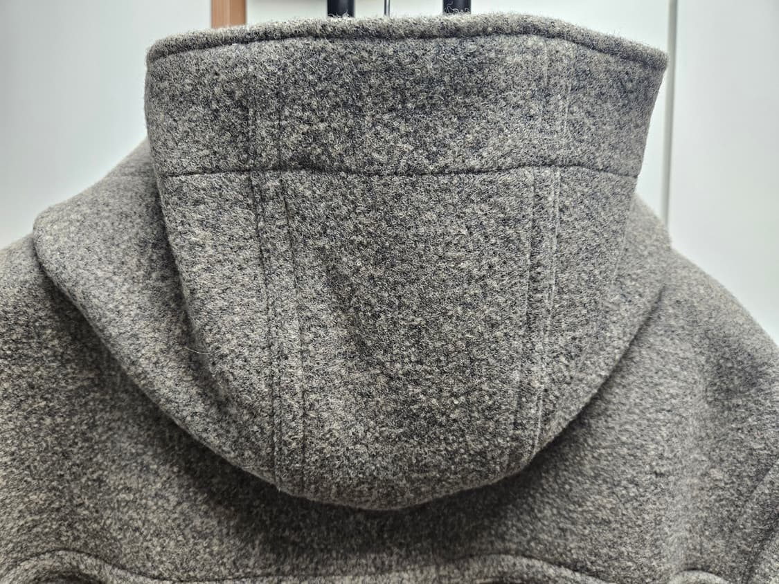 쿠어 오버사이즈 알파카 블렌드 더플코트 다크 그레이 멜란지 M사이즈 상품이미지5