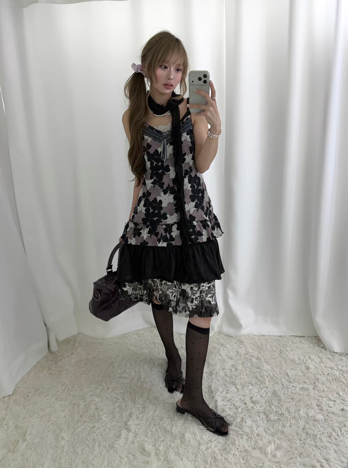 무채색 아카이브 니혼진 느좋 패턴 블랙 코디세트 상품이미지4
