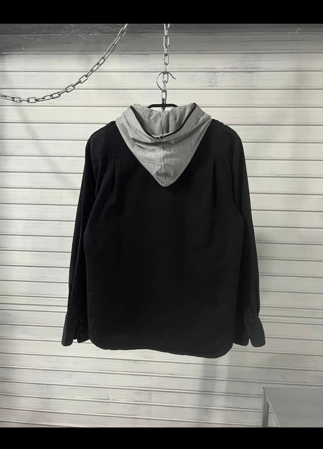 Oval dice layered hood jacket 상품이미지4