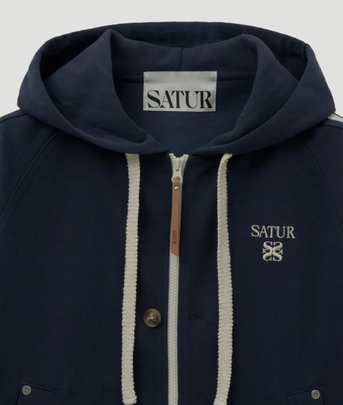 세터 로턴 루즈핏 후드집업 네이비 (M) 상품이미지3