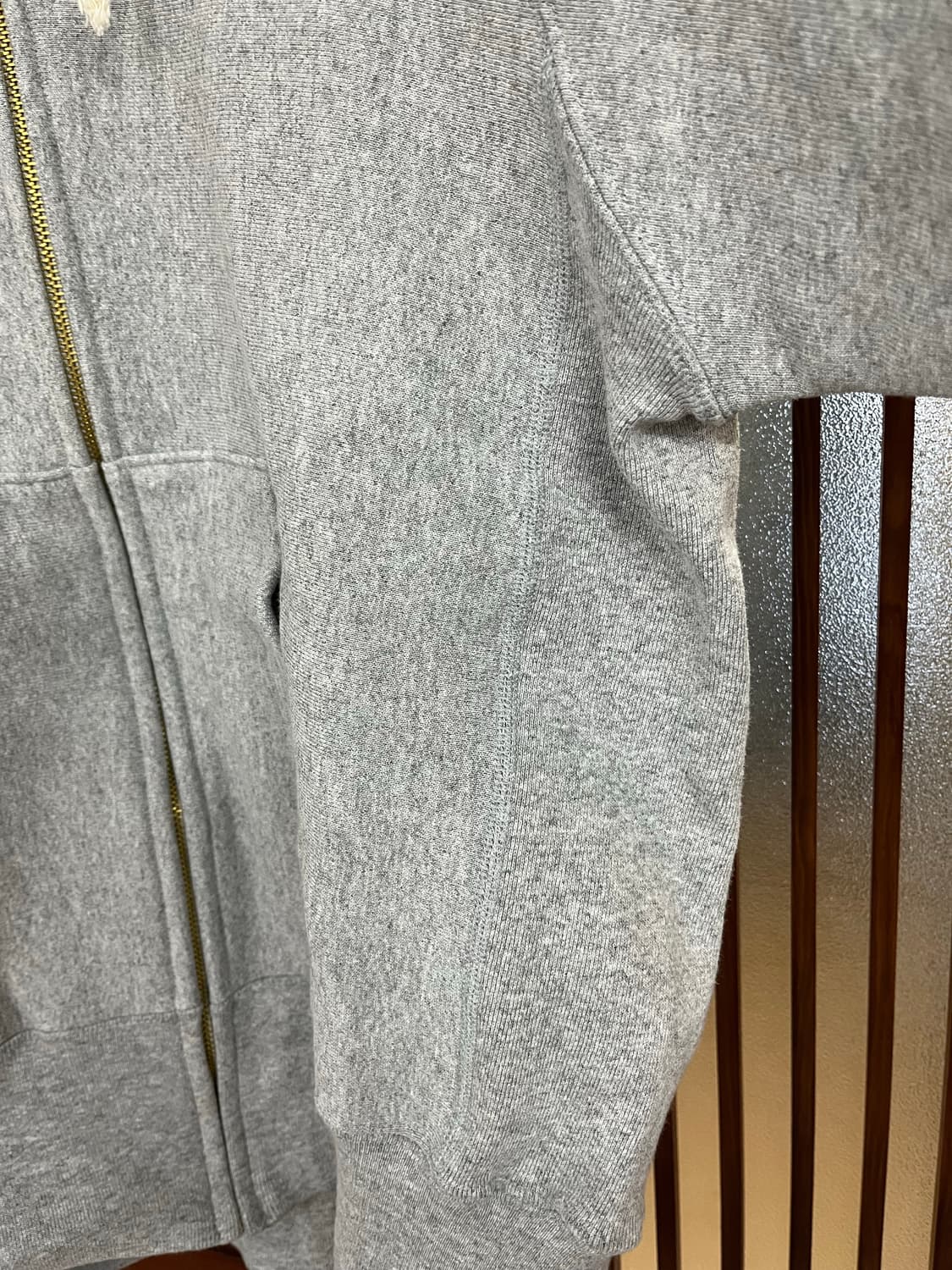 챔피온 리버스위브 made in usa 레드탭 후드집업 그레이 M 상품이미지4