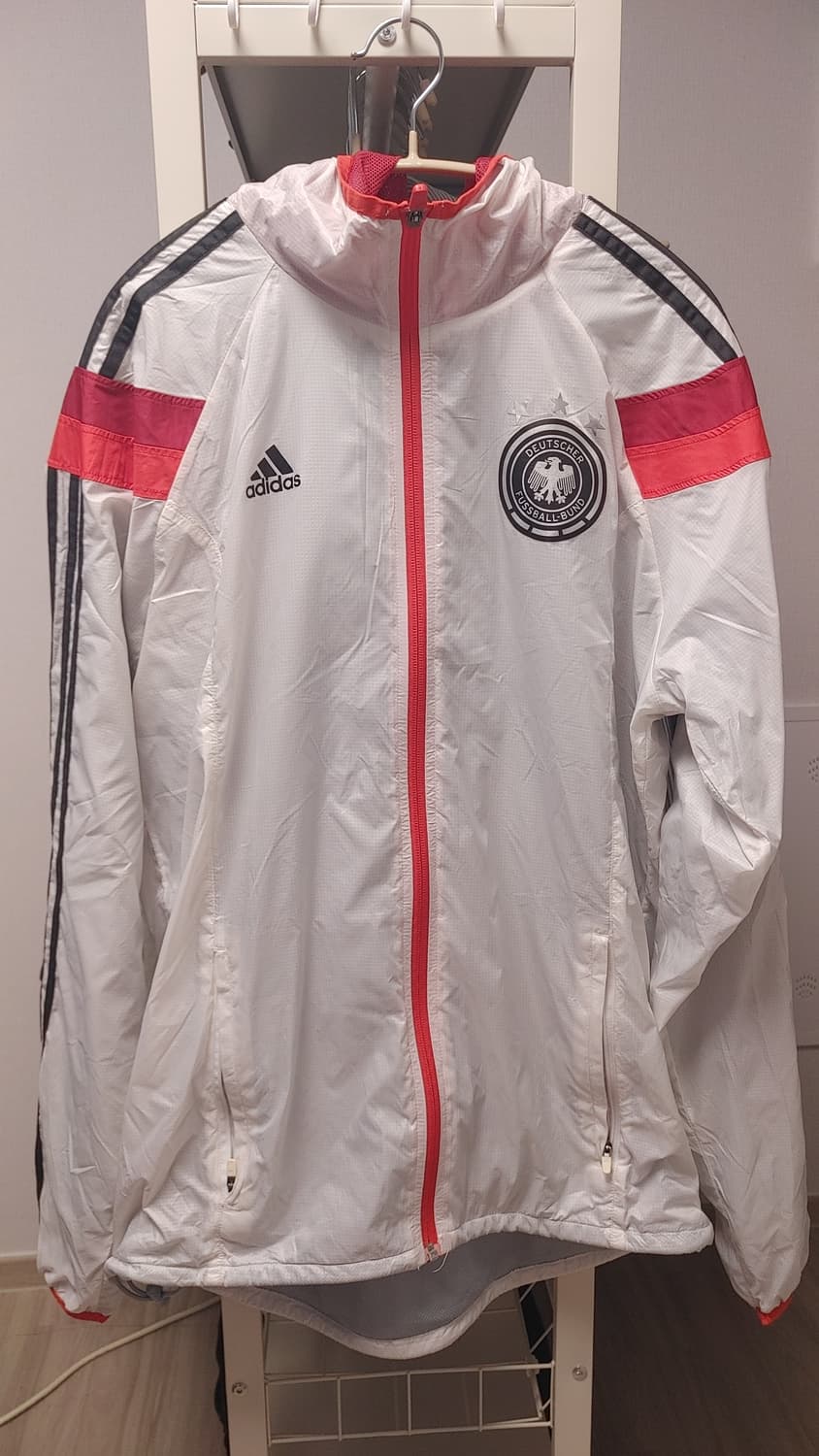아디다스 독일 축구대표팀 14-15바람막이 화이트 105 상품이미지1