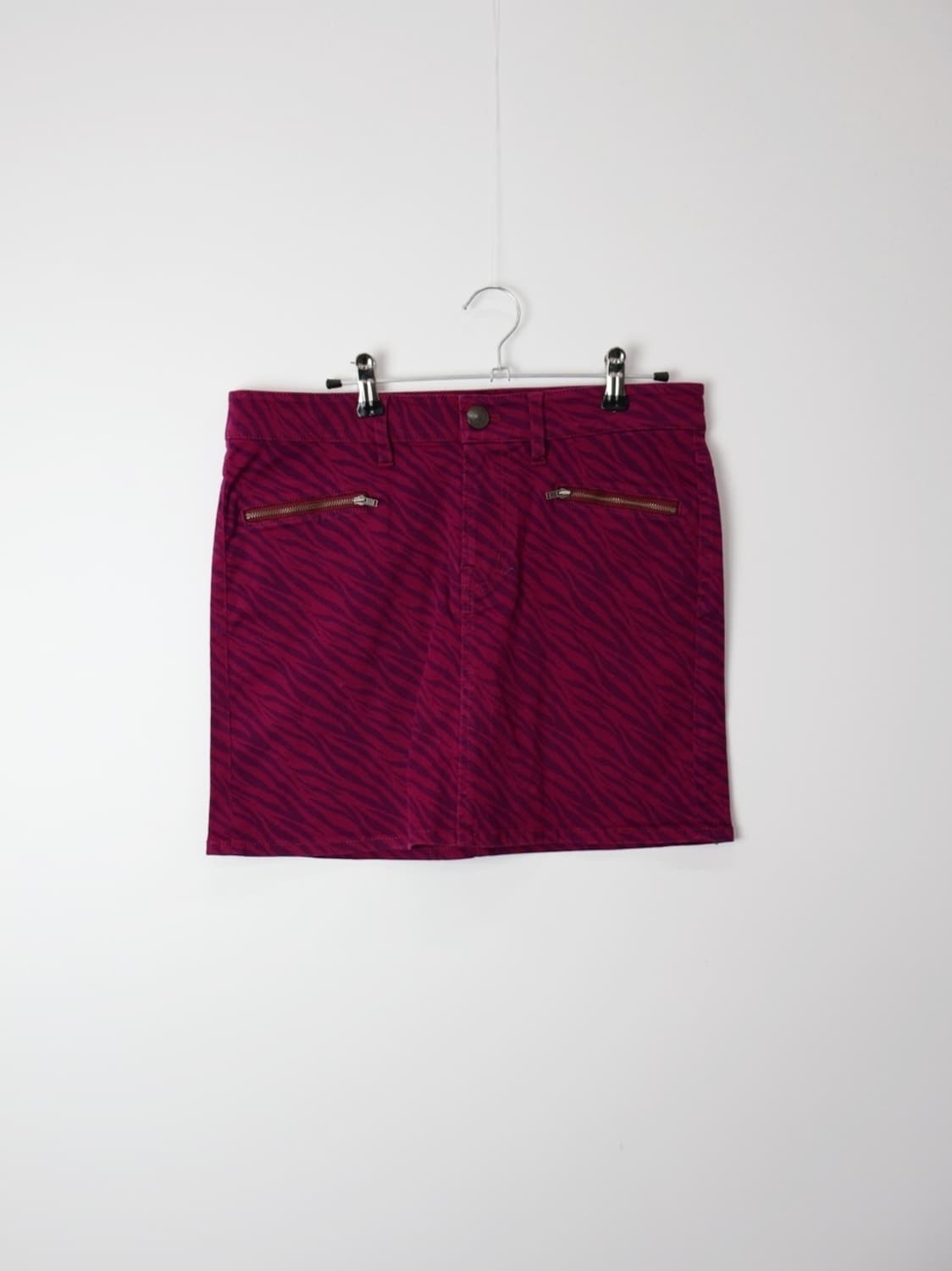 'UNIQLO' Y2k Zebra Print Mini Skirt 상품이미지4