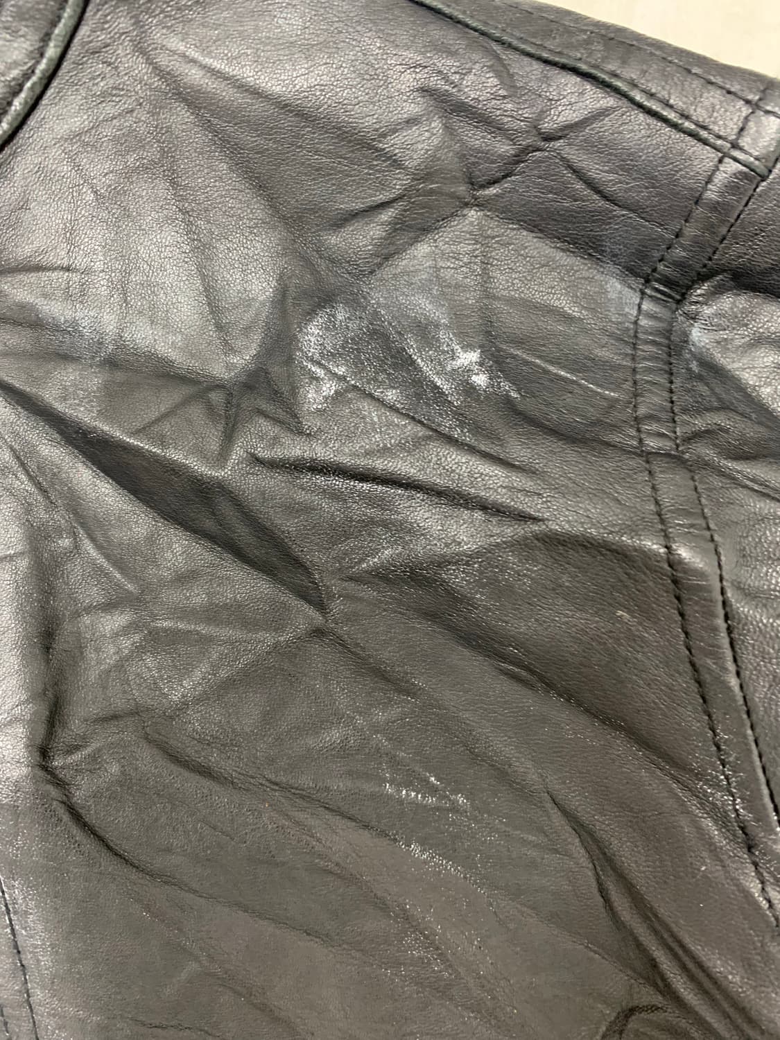 japanese vintge 크롭 레더자켓#746 상품이미지3