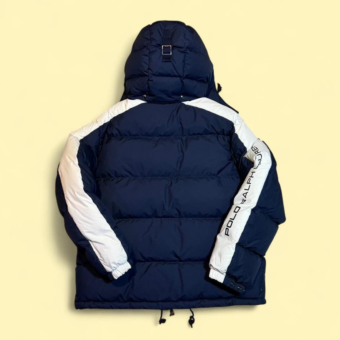 10s 폴로 랄프로렌 빅포니 넘버18 다운 패딩 자켓 네이비/화이트 상품이미지4