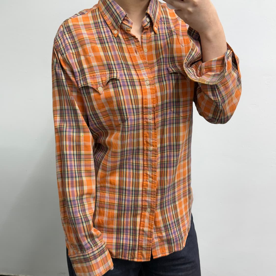 [L] 폴로 체크 웨스턴 셔츠 상품이미지2