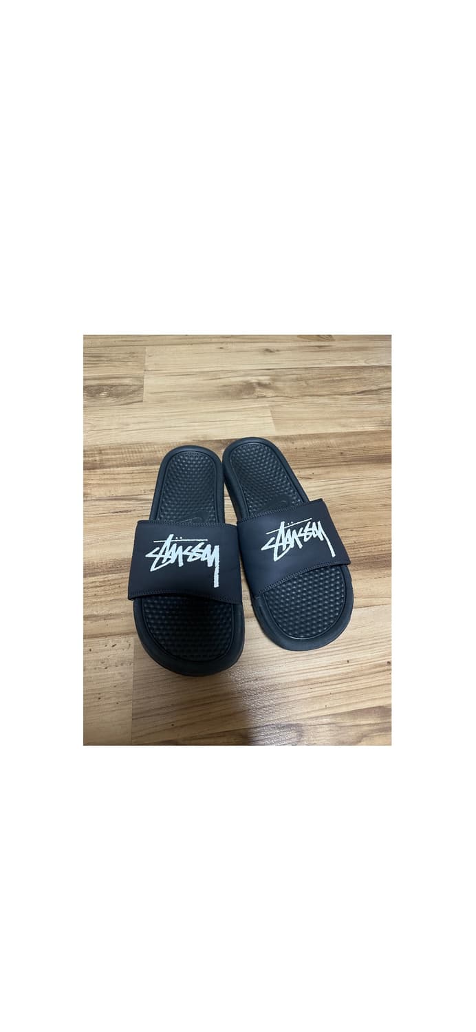 나이키 x 스투시 베나시 슬라이드 블랙 상품이미지2
