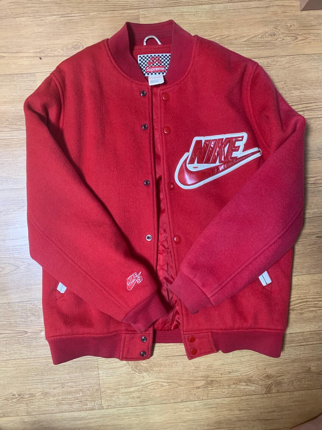 슈프림 나이키 슈나장 바시티 자켓 점퍼 스타장 상품이미지1