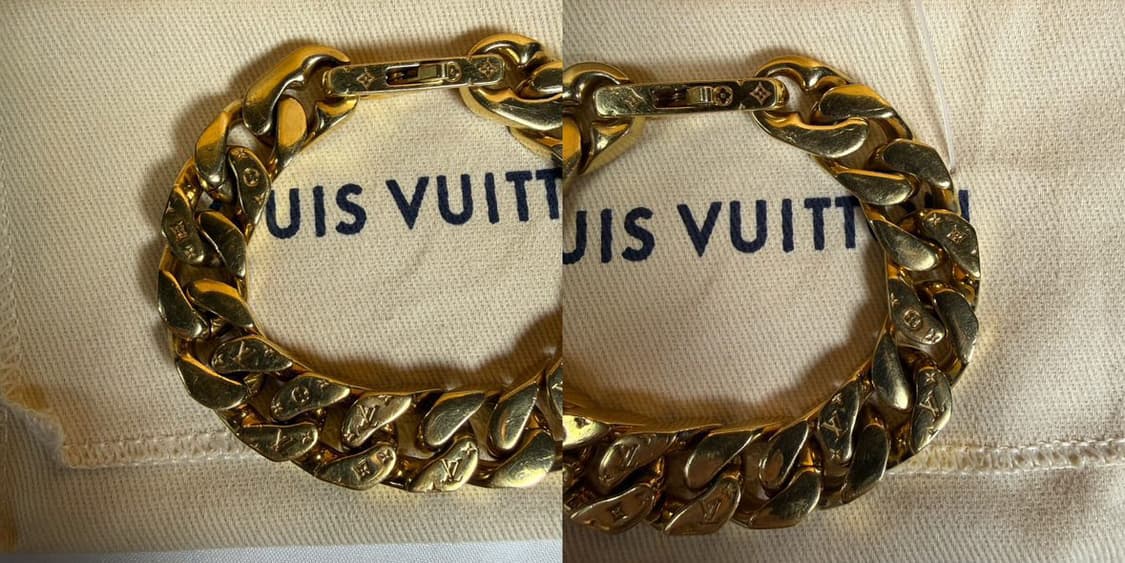 루이비통 체인 링크 브레이슬릿 골드 팔찌 M00305 상품이미지3