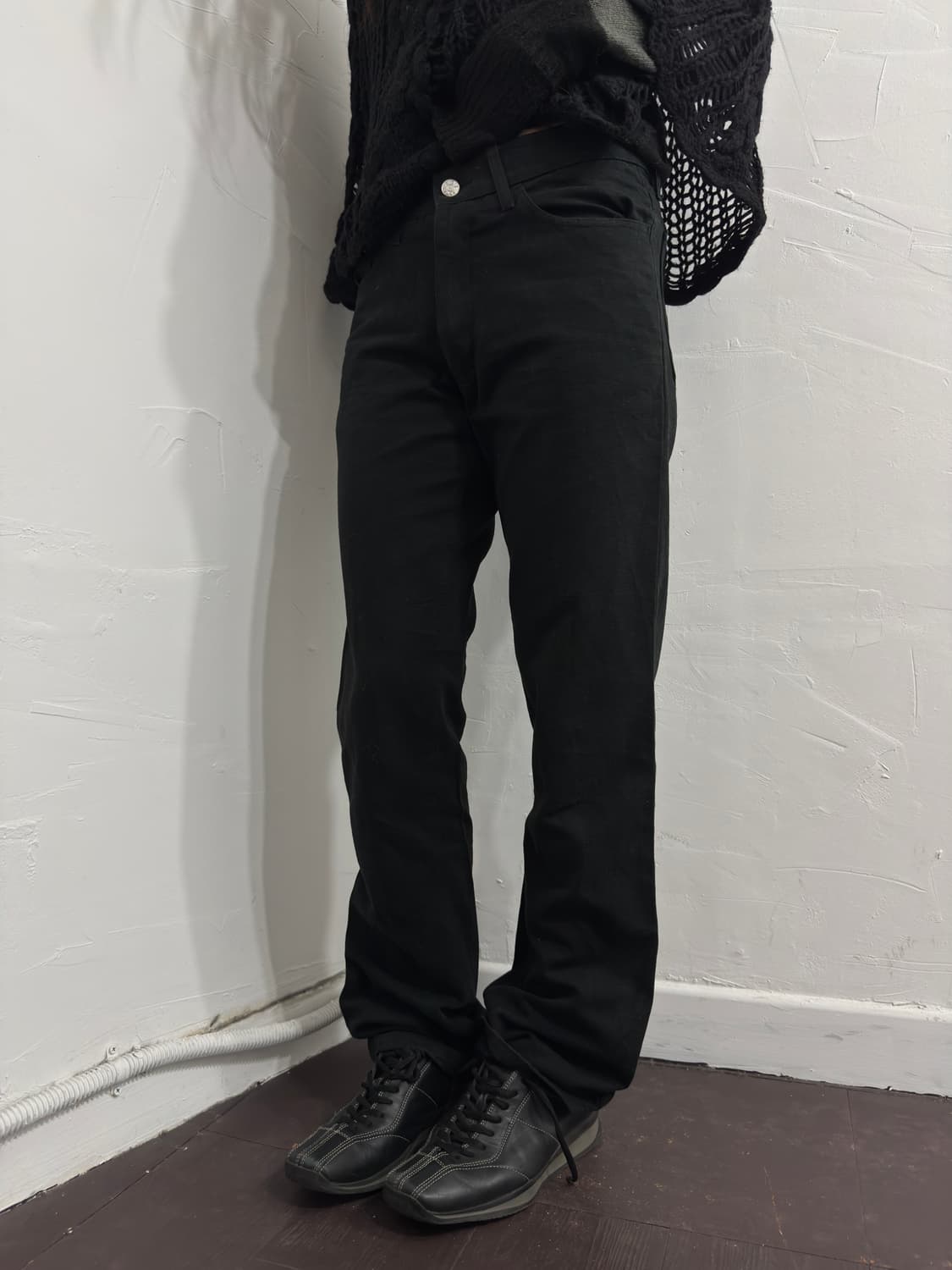 agnes b black cotton pants 상품이미지1