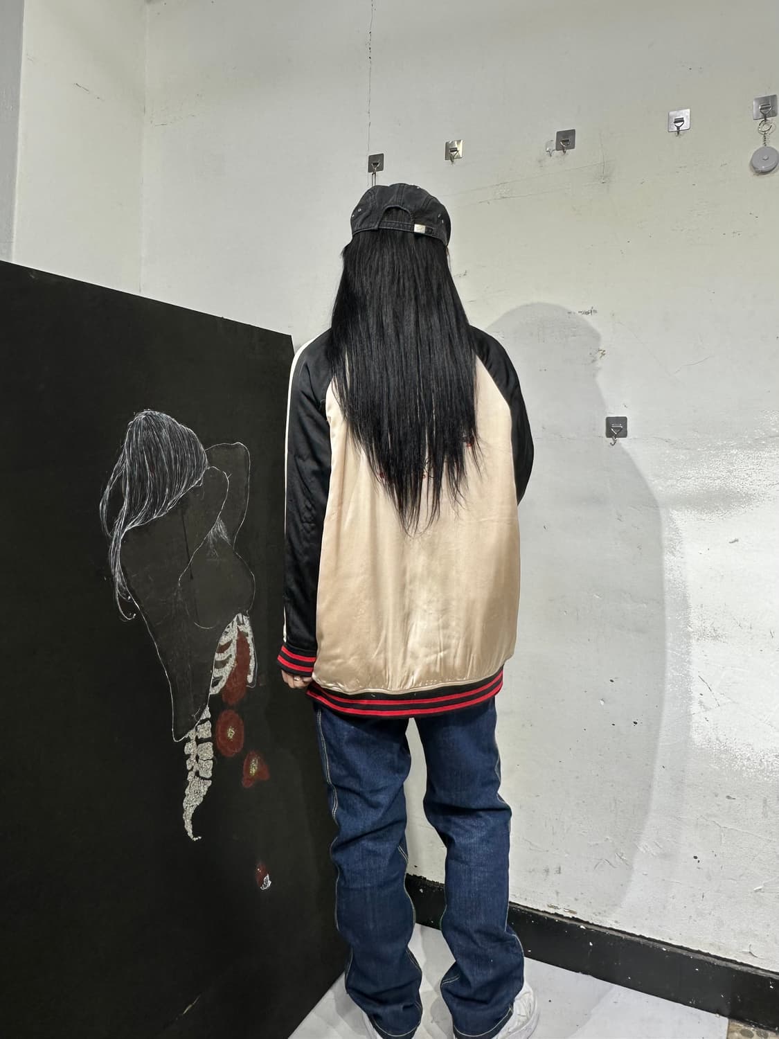 Jpn 일본빈티지 오리엔탈 디빅 베이지 닭 스카잔 자켓 상품이미지3