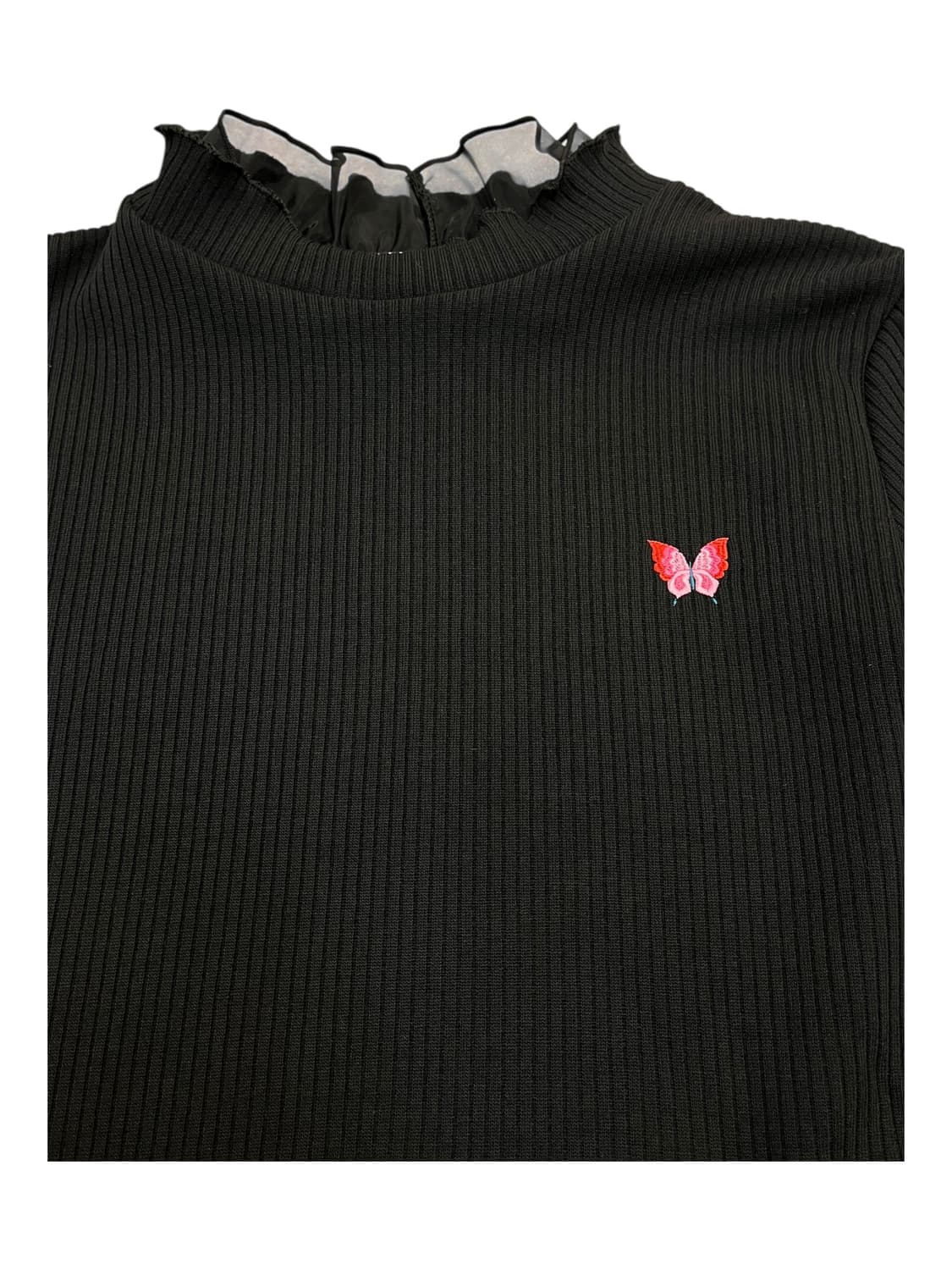 안나수이 프릴넥 니트 블랙 77 #csz2155 상품이미지5