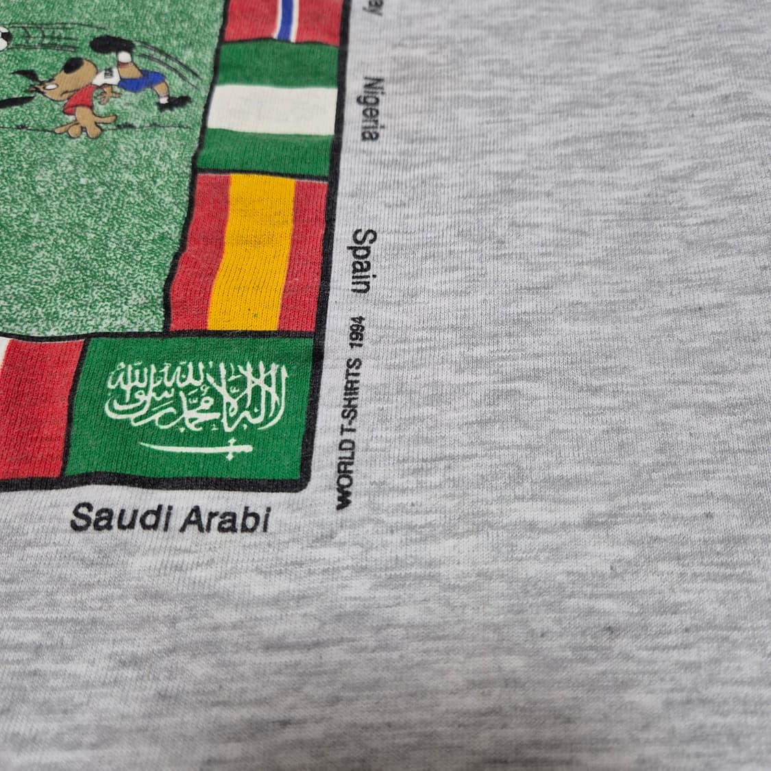 90s 94'미국 월드컵 프로모 싱글스티치 티셔츠 (XL) 상품이미지2