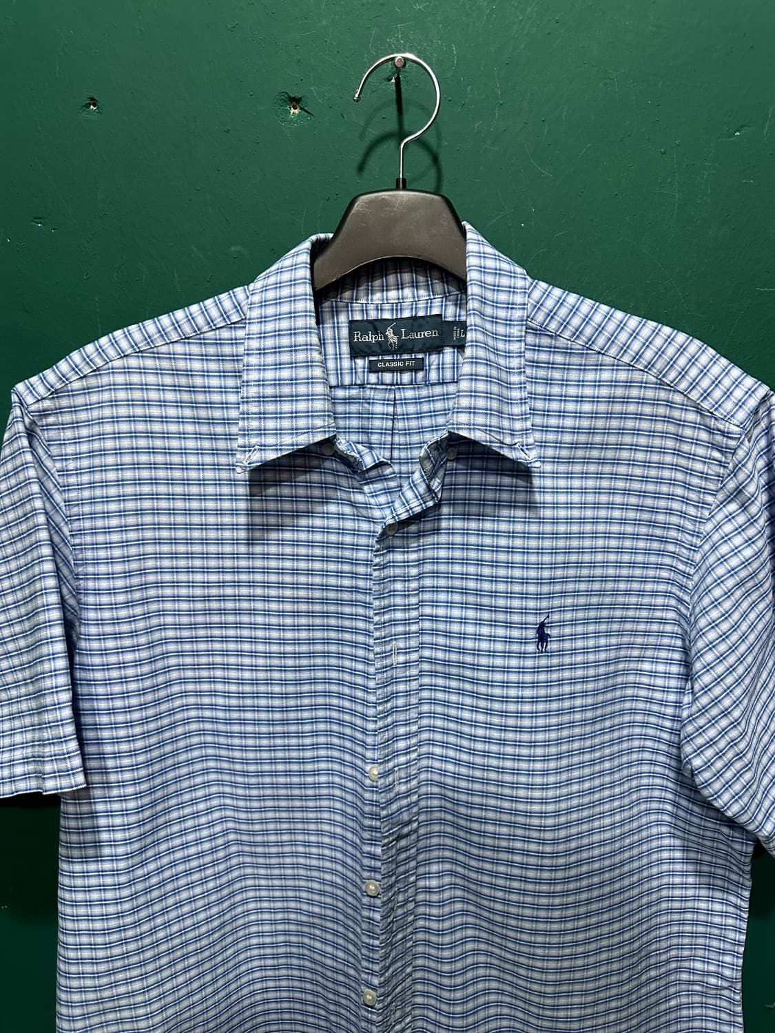 폴로 체크 반팔셔츠 L 상품이미지2