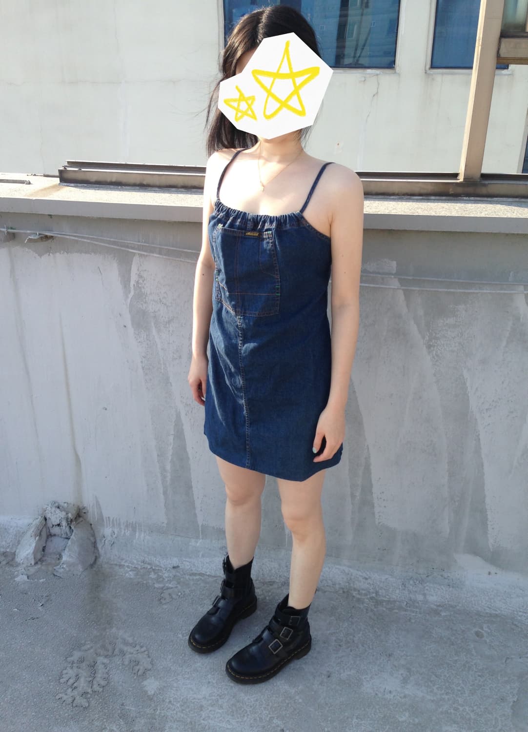 Vintage denim dress 상품이미지1