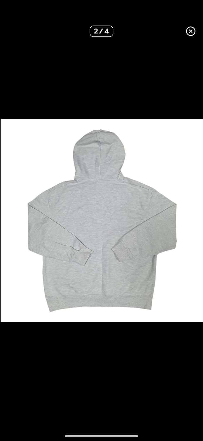 (바배) 와릿이즌 마곤 멜란지 그레이 후드티 상품이미지2