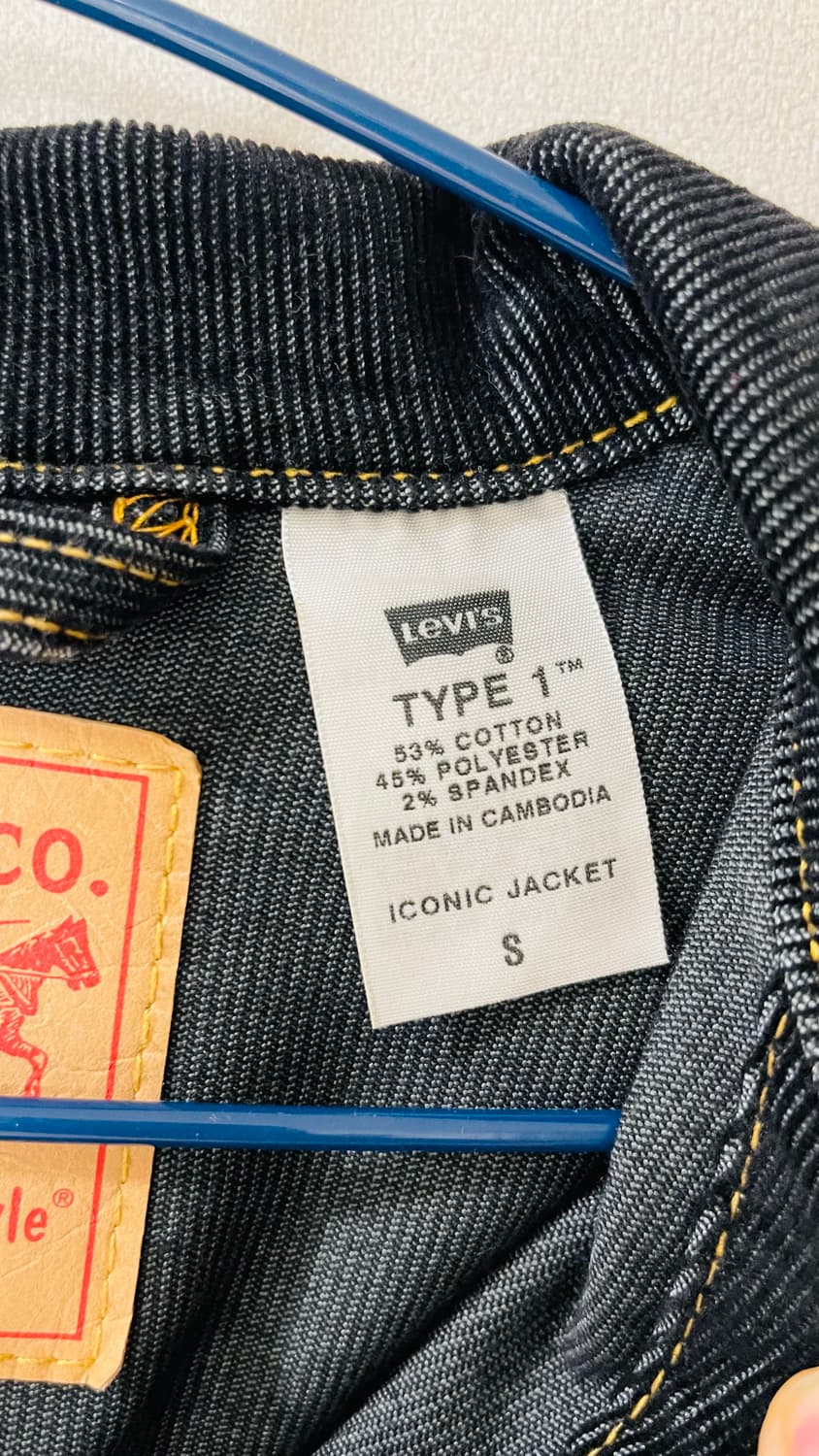 리바이스 Type1 아이코닉 블랙 코듀로이 골덴 트러커 자켓 실착 1회 상품이미지5