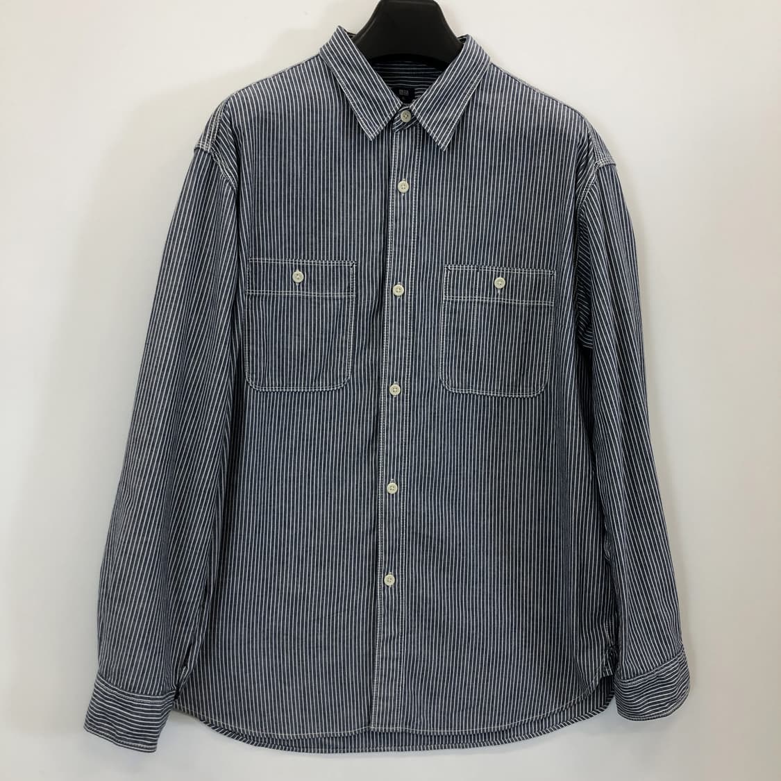 유니클로 히코리 워크셔츠 XL 상품이미지1