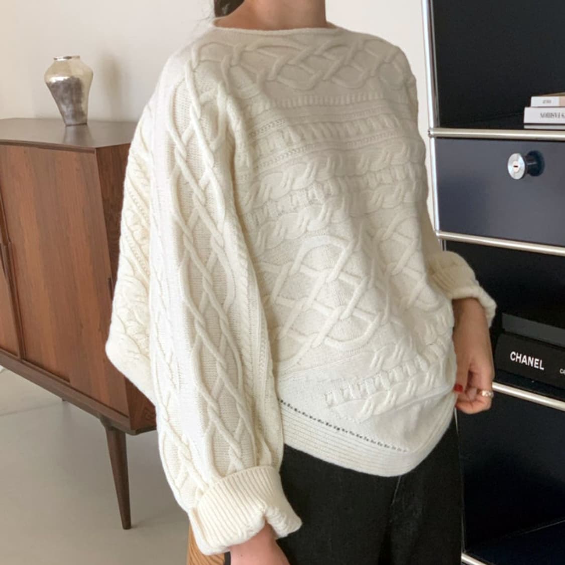 보웬(BOWEN) 캐시미어 돌먼니트 프리사이즈 새상품 상품이미지3