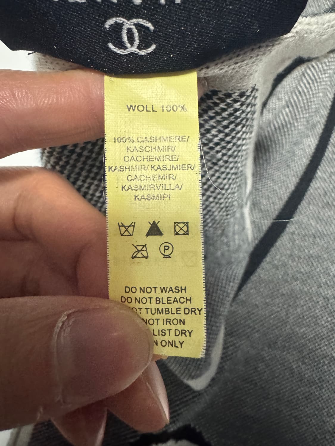 샤넬 리메이크 커스텀 패턴 머플러 목도리 상품이미지3