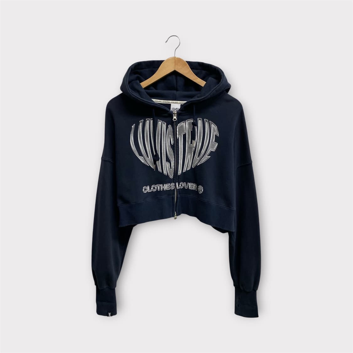 러브이즈트루 크롭 후드집업/여성F 상품이미지1