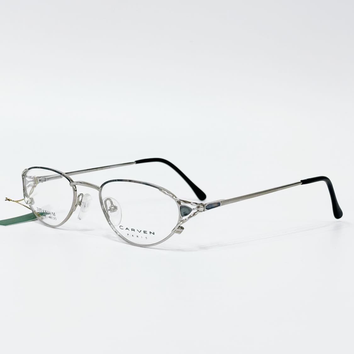 CARVEN 크랙 블루 스톤 데드스탁 빈티지안경 상품이미지1