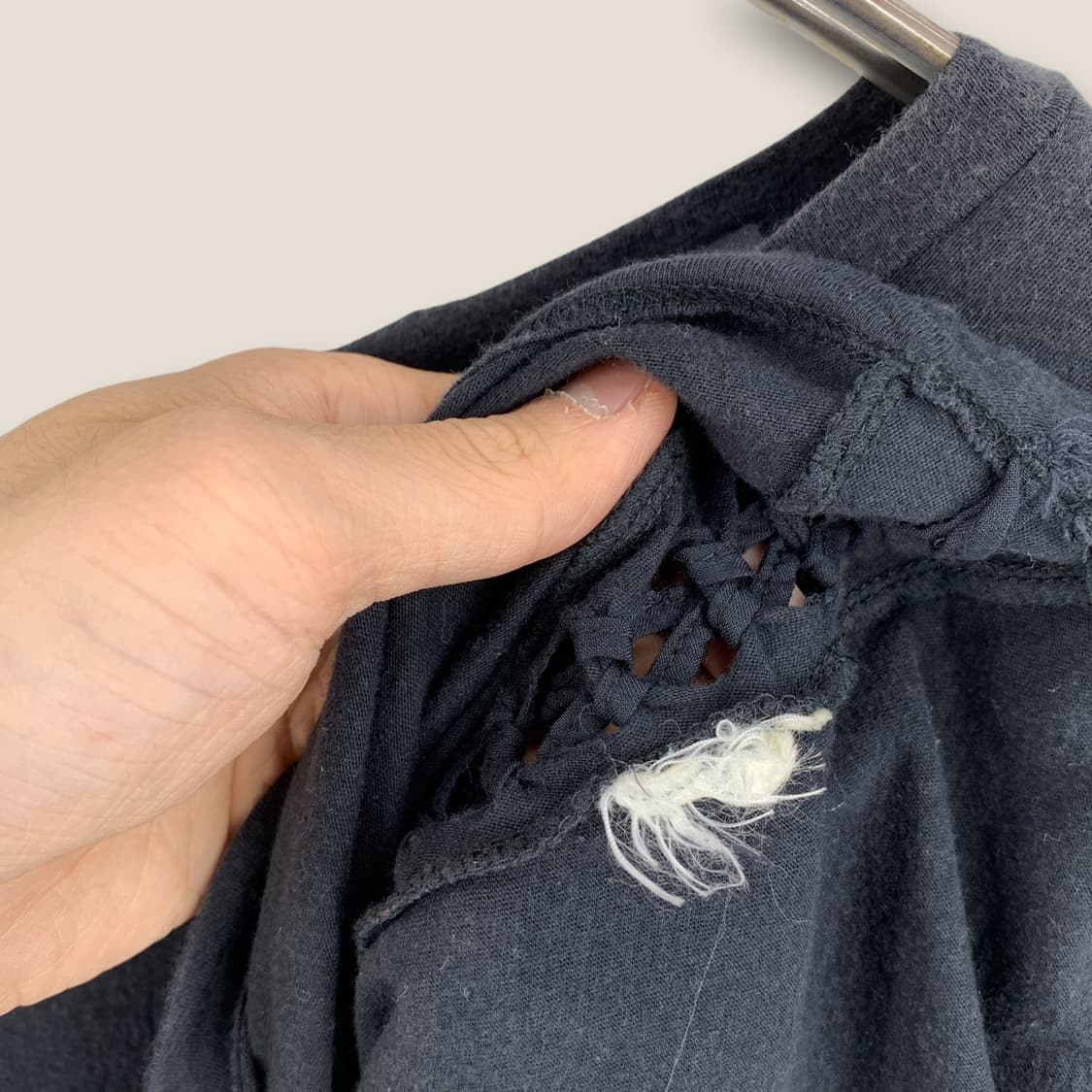 디젤 네트 디테일 반팔티 상품이미지5