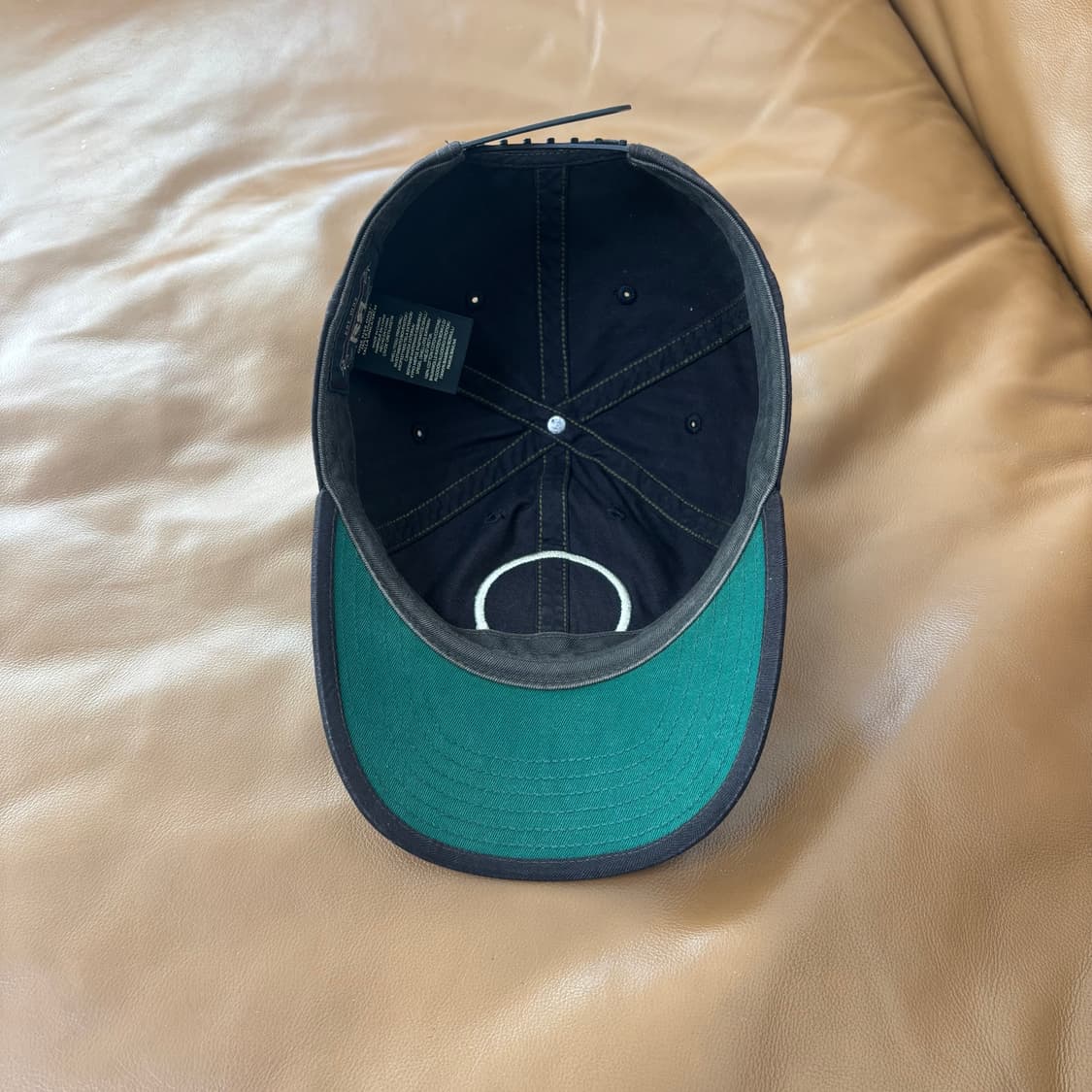 RRL 더블알엘 랄프로렌 폴로 윙로고 6패널 볼캡 모자 워시드 블랙 상품이미지6