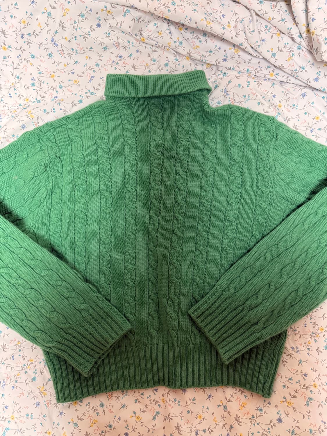 틸아이다이 케이블 니트 그린 상품이미지7