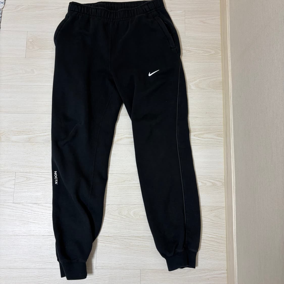 나이키 녹타 플리스 후드, 팬츠 셋업 m 블랙 상품이미지4