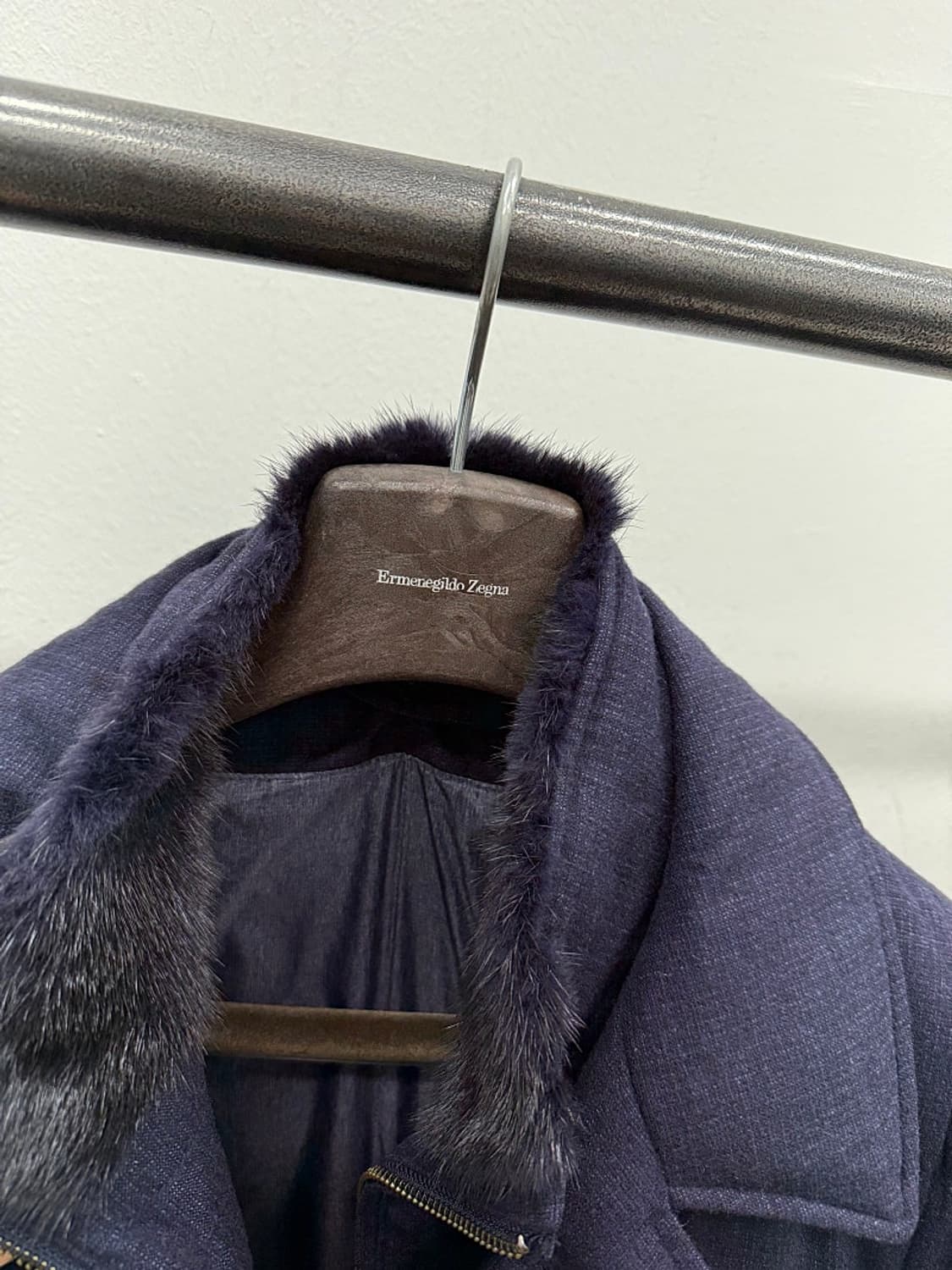 100) 갤럭시 밍크퍼 캐시미어 코트  상품이미지5