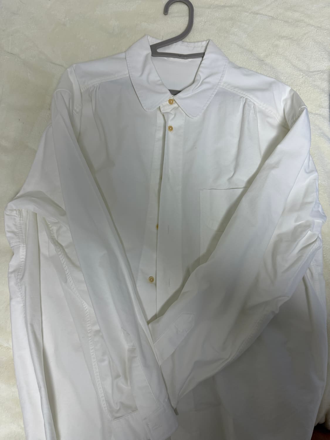 도큐먼트 백로고 옥스포드 셔츠 L 상품이미지5