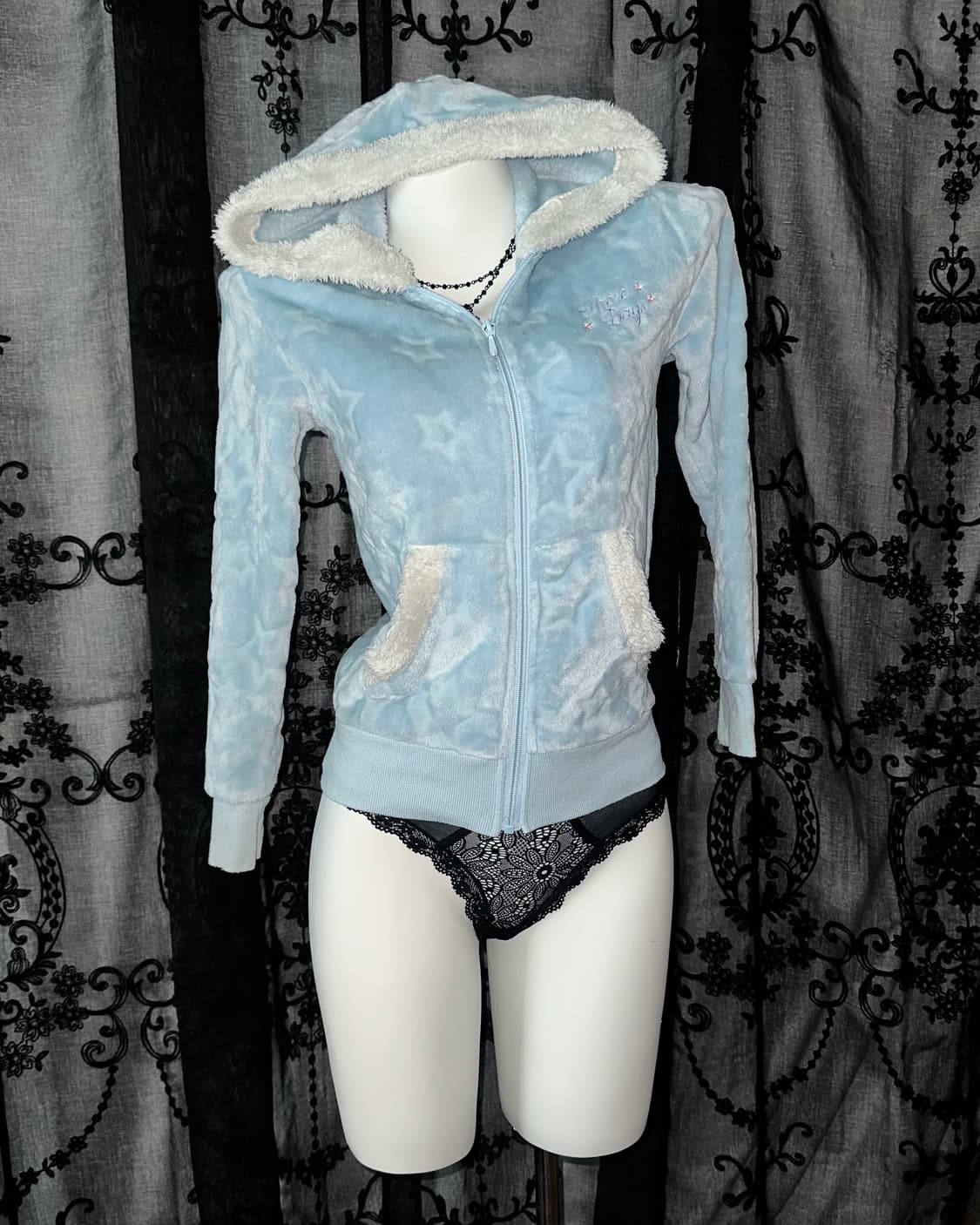 Baby blue star fleece 상품이미지1