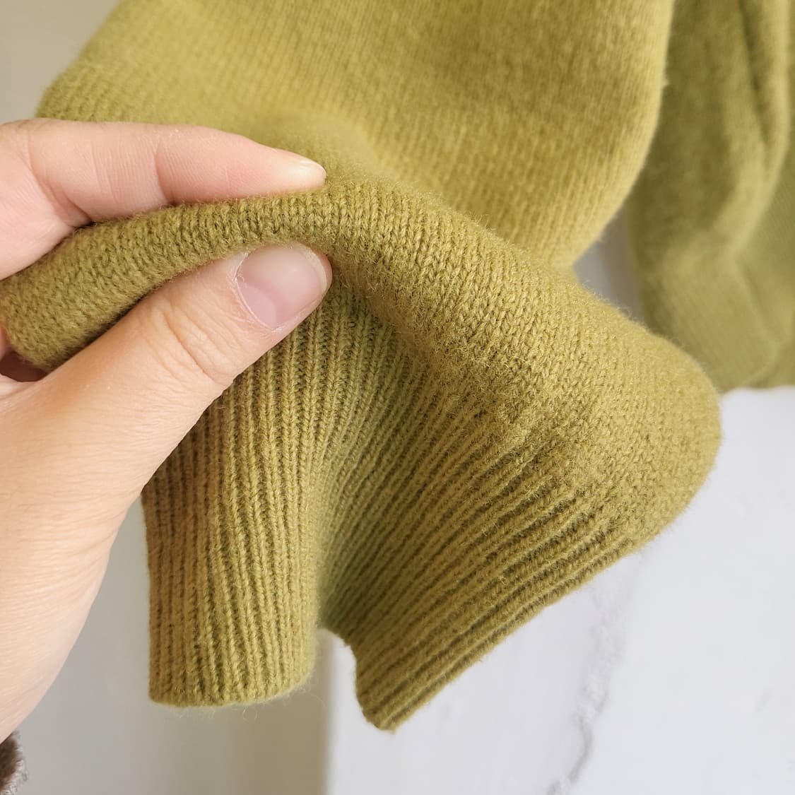 My own selection 라임그린 울가디건 상품이미지5