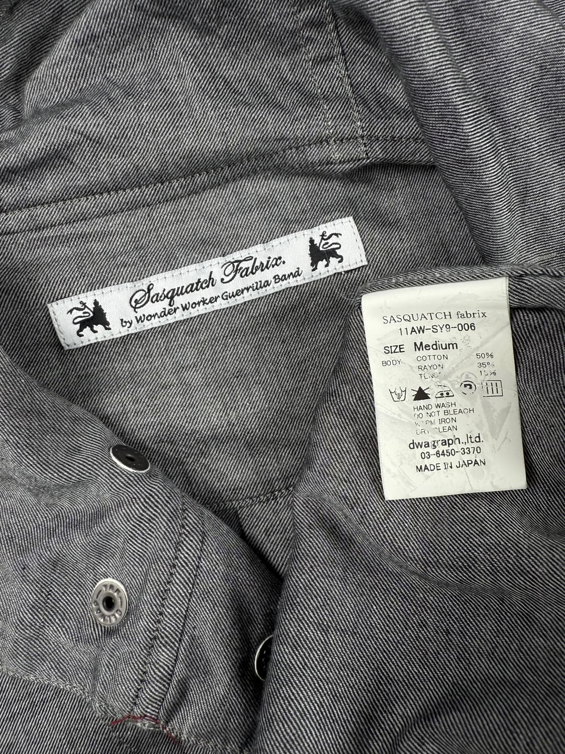 sasquatchfabrix 더블 버튼 후드 셔츠 상품이미지7