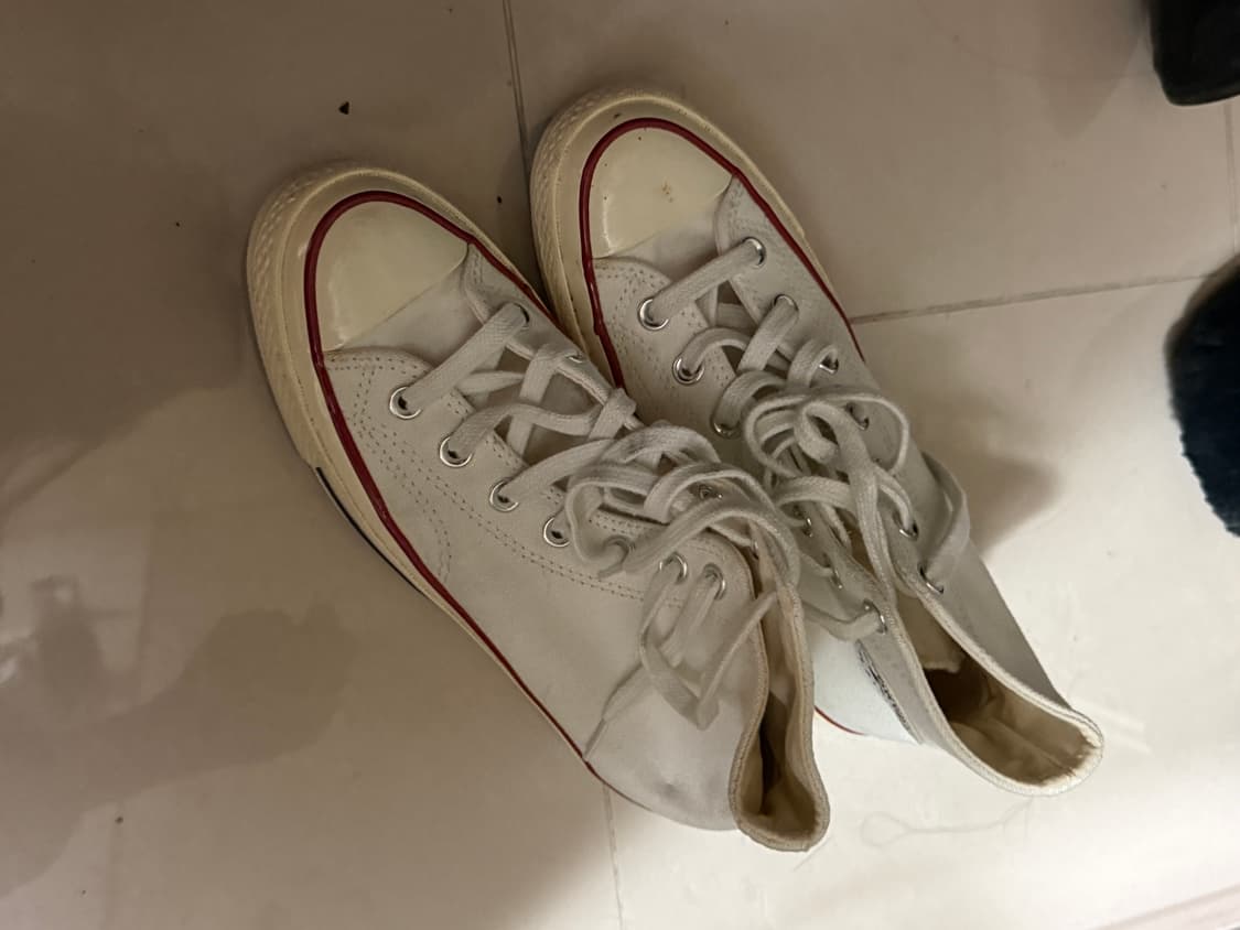 컨버스 하이 화이트 230(2.5) 상품이미지1