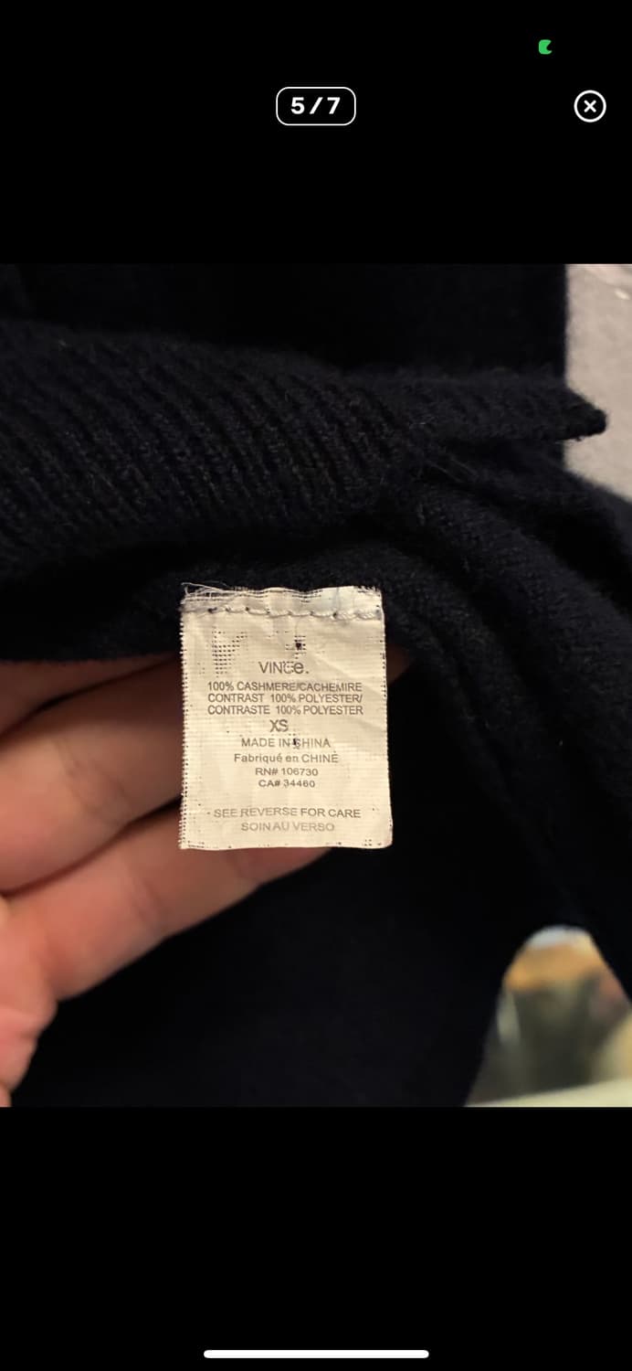 Vince 캐시미어 레이어드 가디건 XS 상품이미지5