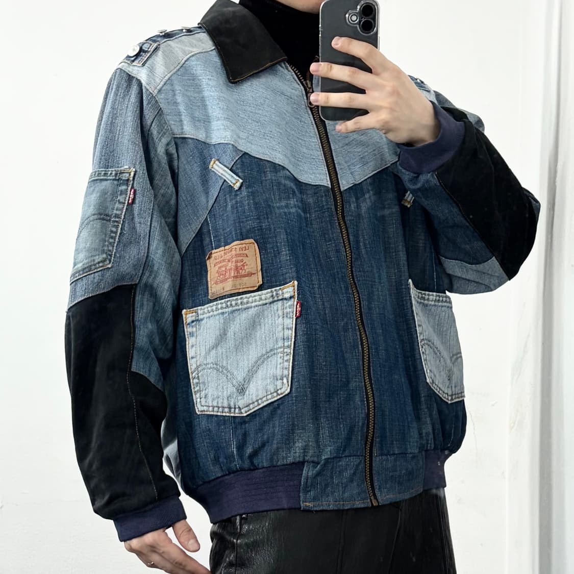리바이스 리메이크 데님 봄버 자켓 상품이미지2