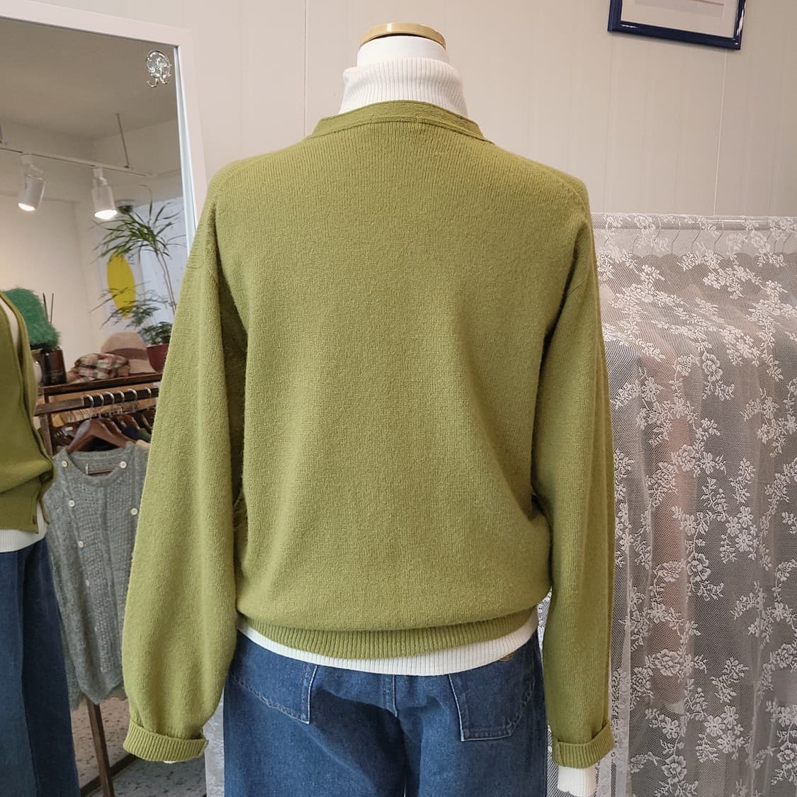 My own selection 라임그린 울가디건 상품이미지8