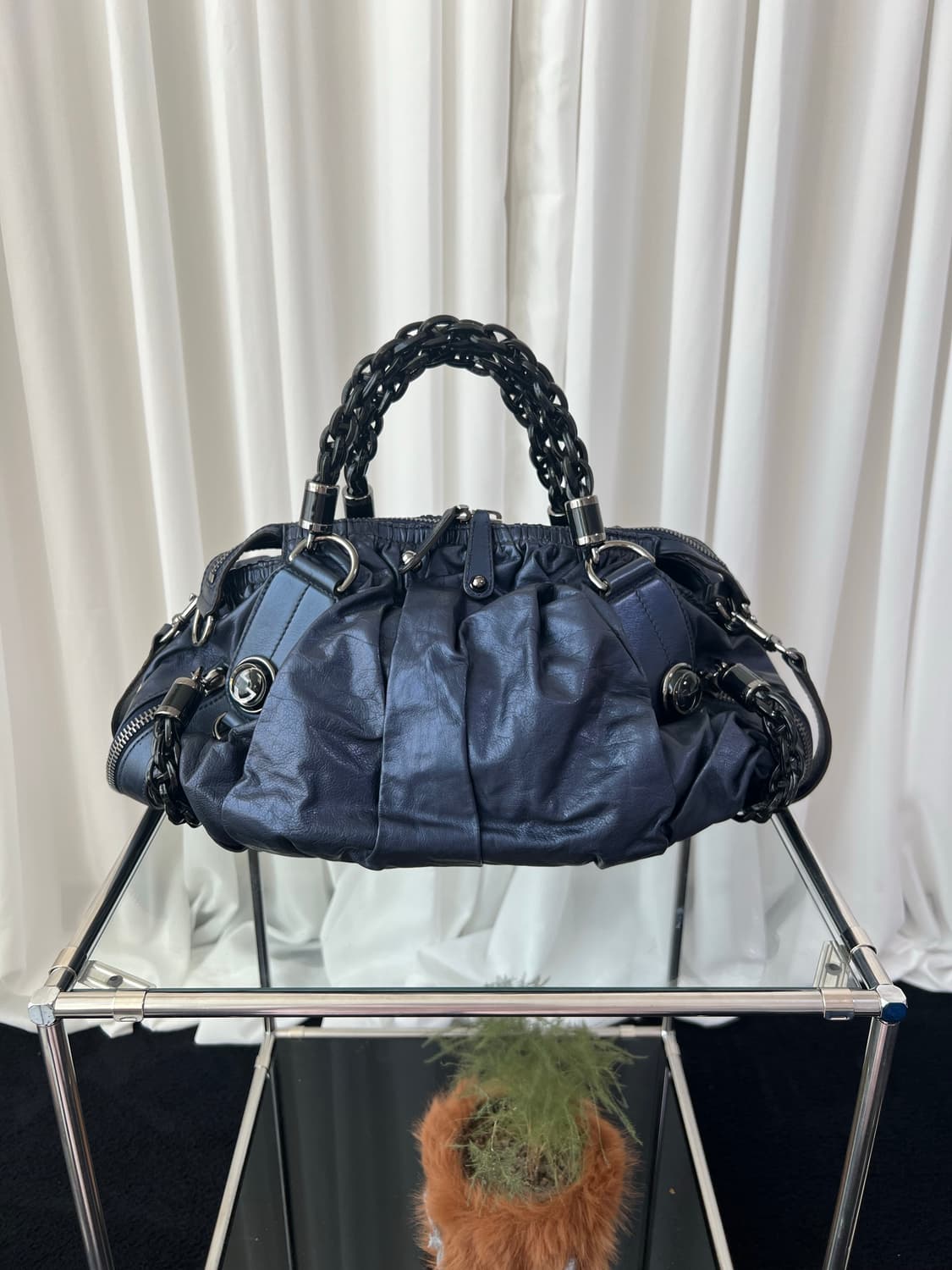 구찌 x 톰포드 바부슈카 갤럭시 미드나잇 블루 숄더백 상품이미지2