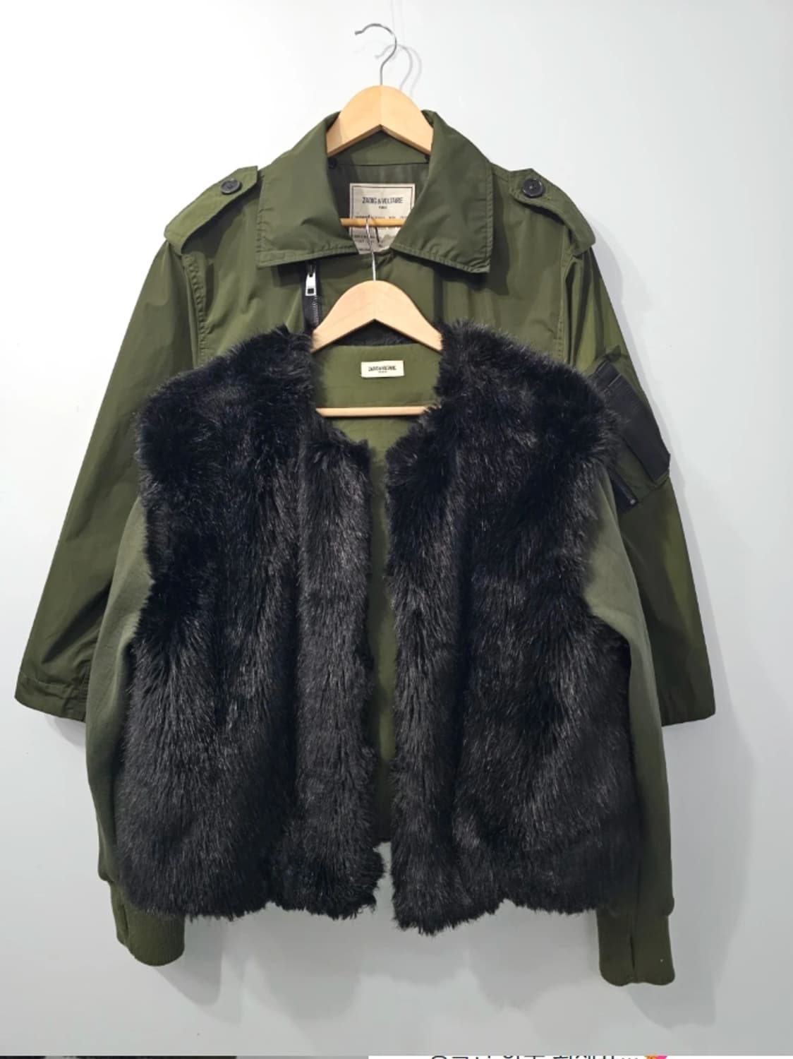 쟈딕앤볼테르 Zadig & Voltaire 퍼 봄버 패딩 상품이미지3