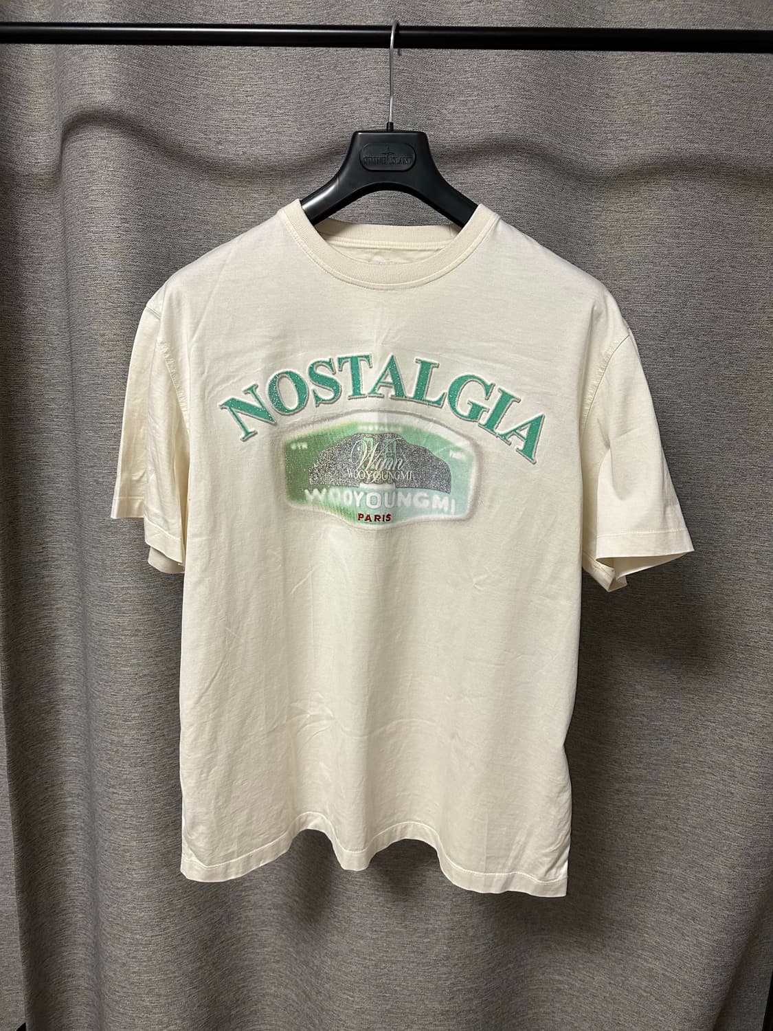 우영미 노스텔지아 로고 반팔 베이지 (48) 상품이미지1