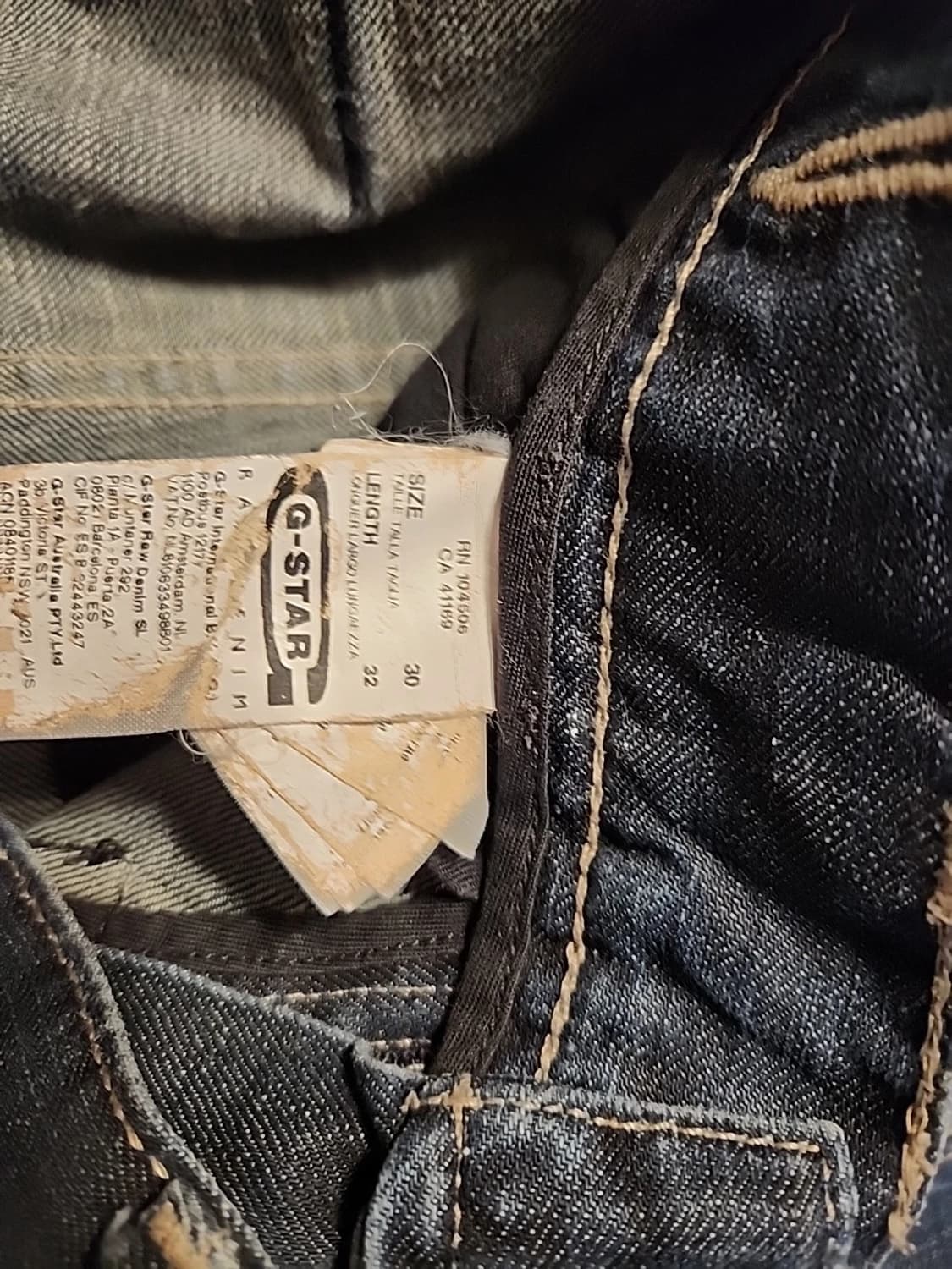 지스타 로우 빈티지 라프 엘우드 루즈 카고 데님 팬츠 상품이미지5