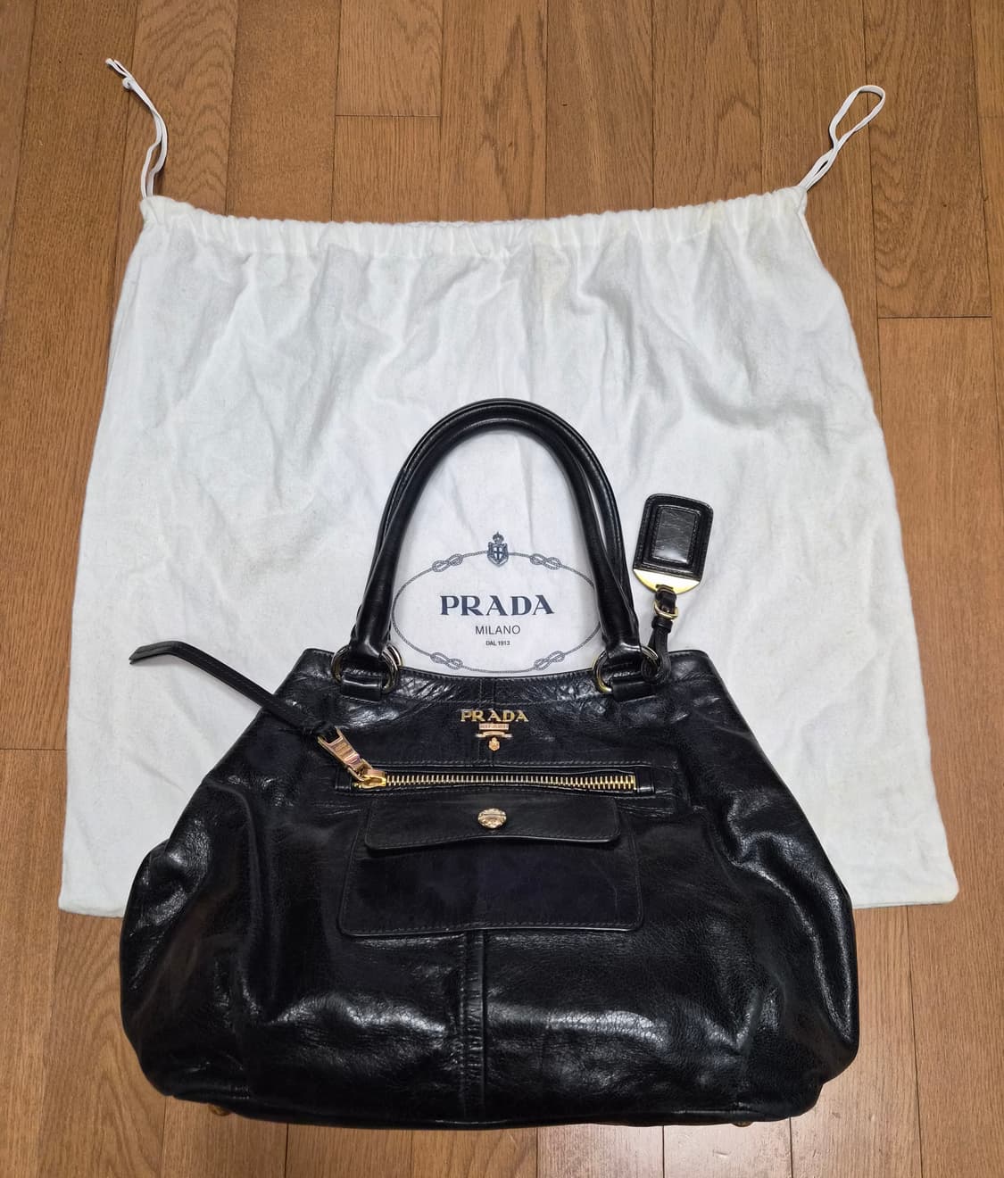 (정품) 프라다 비텔로 샤인 가죽 숄더백 (명품 가방 토트백) 상품이미지1