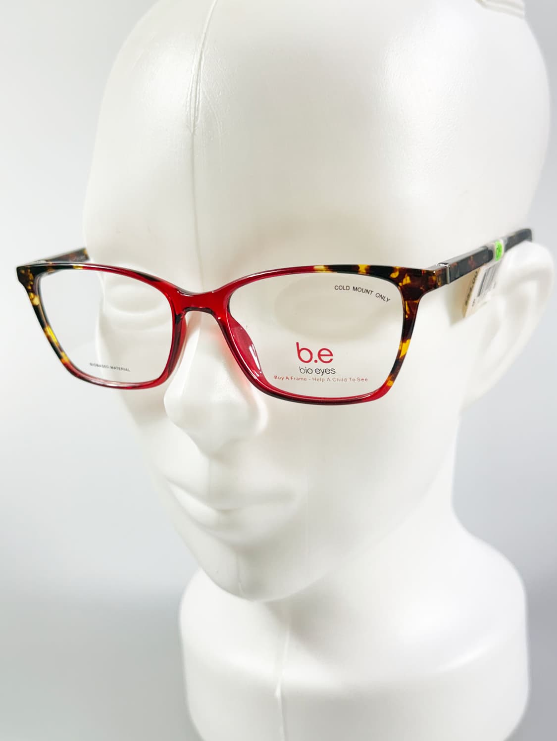 BIO EYES 레드 토터스쉘 투톤 뿔테 스퀘어 빈티지 안경 상품이미지8