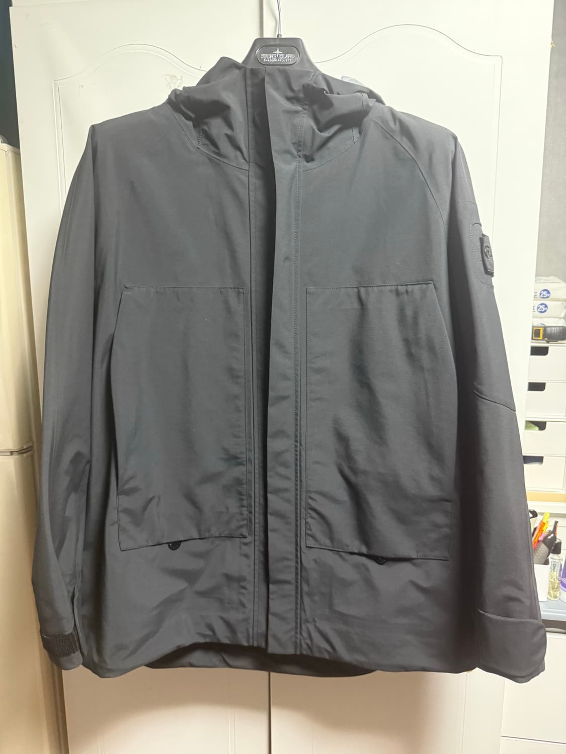 스톤아일랜드 쉐도우 프로젝트 고어텍스 오파크 나일론 자켓 블랙 L 상품이미지1