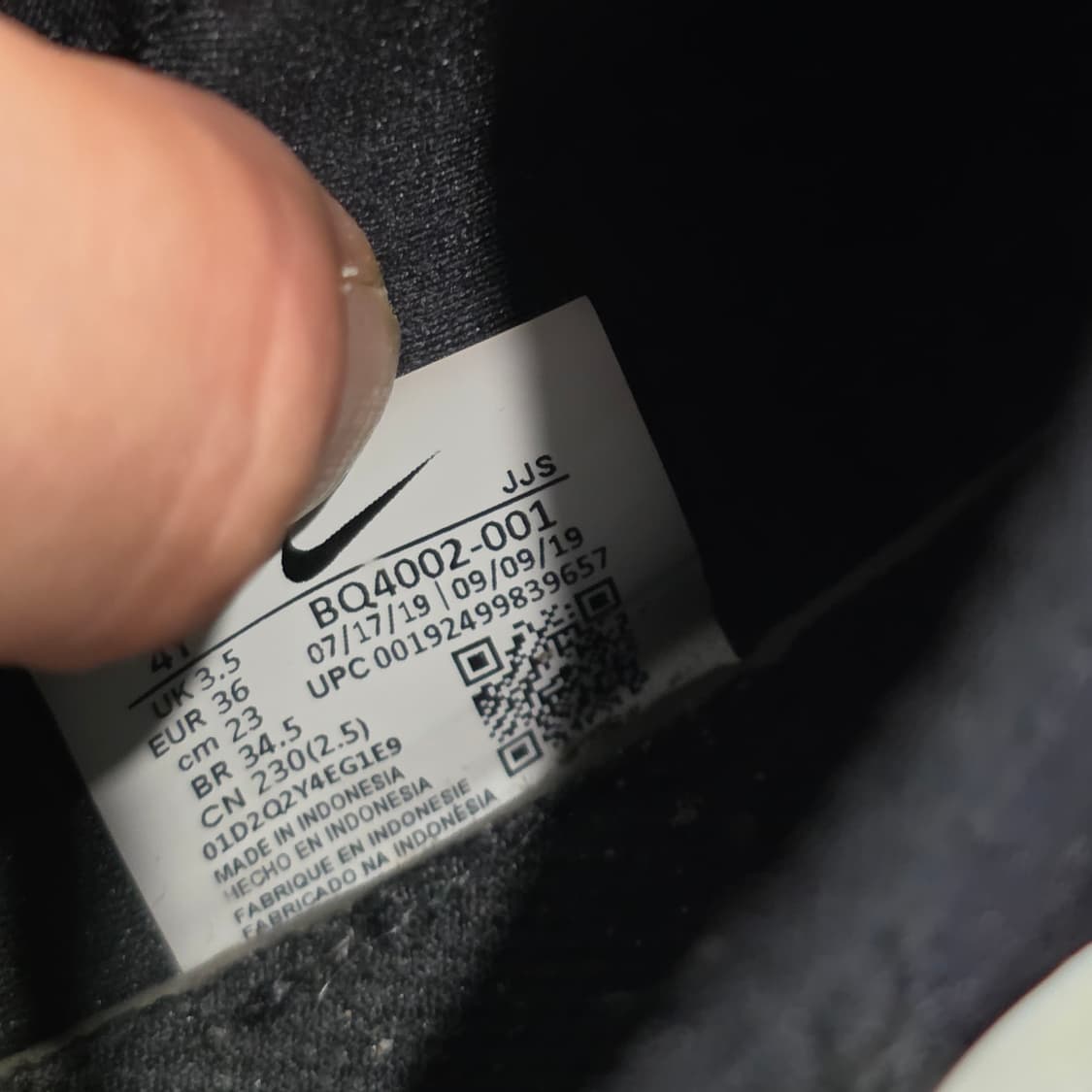 7a-28:나이키 리액트 프레스토 블랙 230mm 상품이미지10