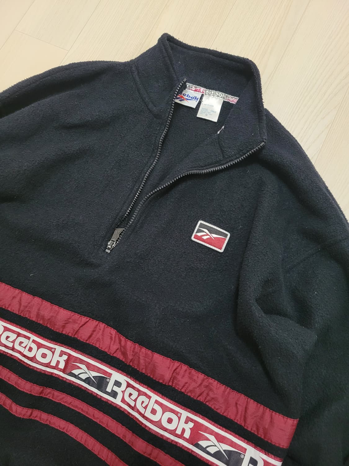 7-80s 리복 빈티지 플리스 반집업 크리스마스 JP  상품이미지2